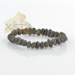 Green raw amber bracelet Adults